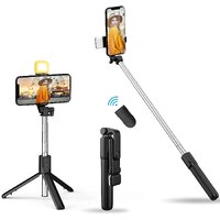 Aseenaa Mobilife Selfie Stick with Light and Bluetooth Selfie Stick with Tripod Stand Portable Selfie Stick for Mobile